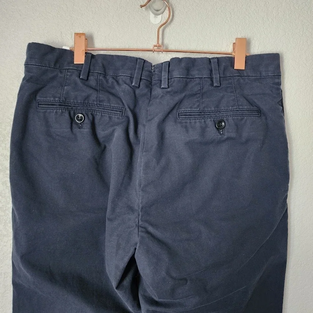 LORO PIANA Navy Cotton Chino‎ Pants Quiet Luxury Italy 50